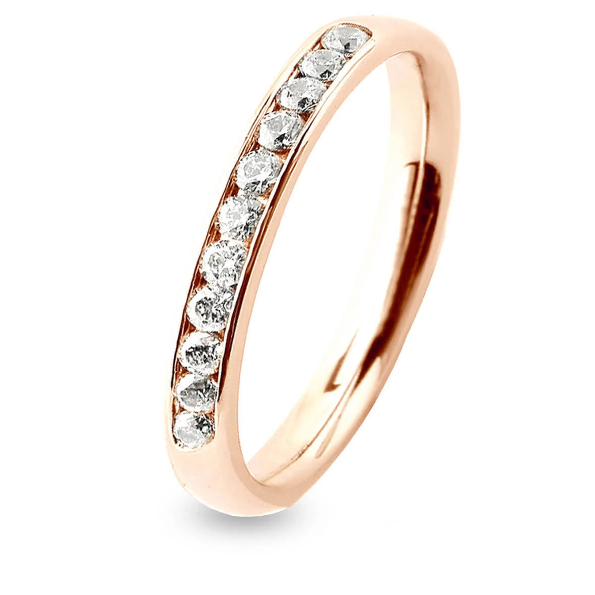 Alliance 11 Diamants Prestige Serti Rail 0.24 Ct En Or Jaune - - Crystelle 4 Alliance 11 Diamants Prestige Serti Rail 0.24 Ct En Or Jaune - - Crystelle – Image 2