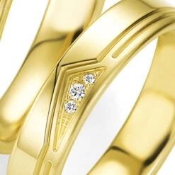 Alliance Basic Light II 4.5 Mm 4.5 Mm Or Jaune Diamant - Love -04209 -Accessoires De Mode ori alliance basic light ii 4 5 mm 4 5 mm or jaune diamant love 04209 14359 21400