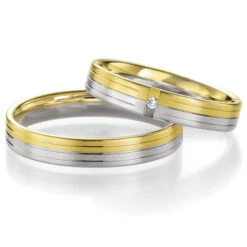 Alliance Basic Light II 4 Mm 4 Mm 2 Ors Diamant - Rosalie -04217 -Accessoires De Mode ori alliance basic light ii 4 mm 4 mm 2 ors diamant rosalie 04217 14363 21406