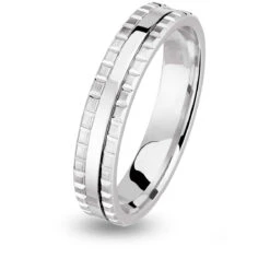 Alliance Chevalier 4.5 Mm En Or Blanc - Jessica - CHEVALIER