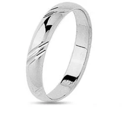 Alliance Classique Or Blanc - Lurilla - 3.5 Mm -J35GB