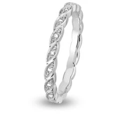 Alliance Diamant Tour Complet EPI FOREVER Platine 950 - 0.09 Ct - Eclatante - 1704.0009PT