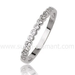 Alliance Diamants Sertie Clos En Or Jaune Et Diamants 2.5 Mm 6 Lorie - 96002125