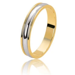Alliance Messange 3.8 Mm Or Et Platine Kira - MESANGE38JPT