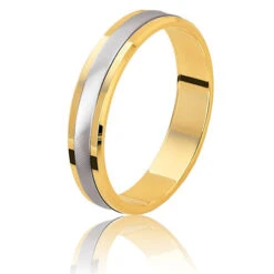 Alliance Morgana 4.5 Mm Or Et Platine Forever - MORGANA45JPT