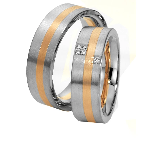 Alliance Pas De Deux 7 Mm En 2 Ors 7 Mm "Pas De Deux" Hermione - 81304 4 Alliance Pas De Deux 7 Mm En 2 Ors 7 Mm "Pas De Deux" Hermione - 81304 – Image 2