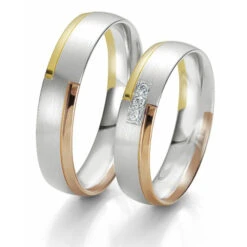 Alliance Rainbow 5 Mm 5 Mm 3 Ors Diamant - Erica - 06209 -Accessoires De Mode ori alliance rainbow 5 mm 5 mm 3 ors diamant erica 06209 14179 21174