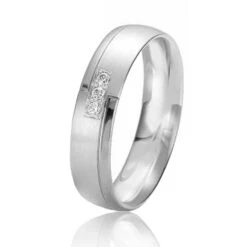 Alliance Rainbow 5 Mm 5 Mm Platine 950 Diamant - Amanda - 06209PT