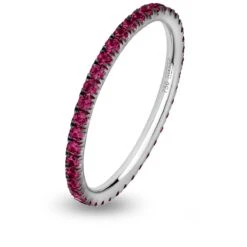 Alliance Rubis Verifine Or Blanc Kristina - R19