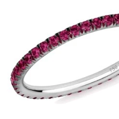 Alliance Rubis Verifine Or Blanc Kristina - R19 -Accessoires De Mode ori alliance rubis verifine or blanc kristina r19 32022 38452