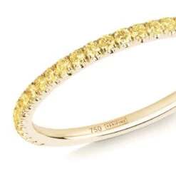 Alliance Saphirs Jaunes Verifine Or Jaune Hina - RH14 -Accessoires De Mode ori alliance saphirs jaunes verifine or jaune hina rh14 32169 39051