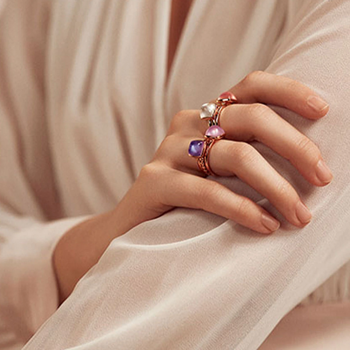 Bague Cristal De Roche Sur Rubis One More - Pantelleria 0.14 Ct - Pantelleria 062250NR 4 Bague Cristal De Roche Sur Rubis One More - Pantelleria 0.14 Ct - Pantelleria 062250NR – Image 2