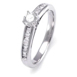 Bague De Fiançailles Accompagnée Aleyna 0.45 Ct - R4137