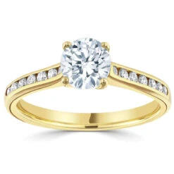 Bague De Fiançailles Accompagnée Catarina 0.25 Ct - R1-2239 -Accessoires De Mode ori bague de fiancailles accompagnee catarina 0 25 ct r1 2239 32174 49404