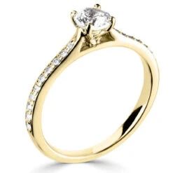 Domino Bague De Fiançailles Accompagnée Corail 0.25 Ct - R1-2290 -Accessoires De Mode ori bague de fiancailles accompagnee corail 0 25 ct r1 2290 32179 49415