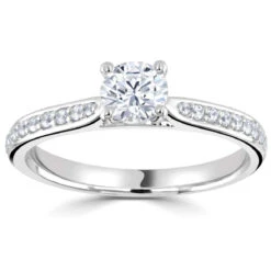 Domino Bague De Fiançailles Accompagnée Corail 0.25 Ct - R1-2290 -Accessoires De Mode ori bague de fiancailles accompagnee corail 0 25 ct r1 2290 32179 49416