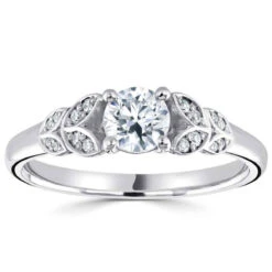 Domino Bague De Fiançailles Accompagnées Sakura 0.50 Ct - R1-2328 -Accessoires De Mode ori bague de fiancailles accompagnees sakura 0 50 ct r1 2328 37346 49487