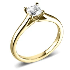 Domino Bague De Fiançailles Princesse 0.25 Ct Halia - R1-1166 -Accessoires De Mode ori bague de fiancailles princesse 0 25 ct halia r1 1166 29809 49354