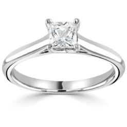 Domino Bague De Fiançailles Princesse 0.25 Ct Halia - R1-1166 -Accessoires De Mode ori bague de fiancailles princesse 0 25 ct halia r1 1166 29809 49355