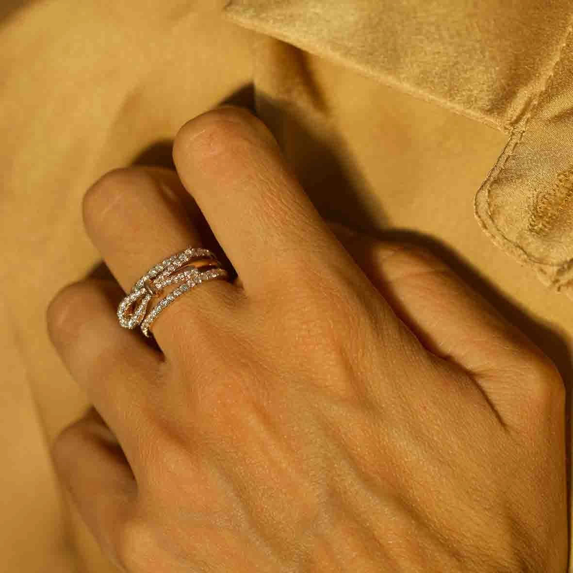 Bague Diamants Emma Gioielliamo 0.34 Ct Delphine - KGA-583R-BLANC 4 Bague Diamants Emma Gioielliamo 0.34 Ct Delphine - KGA-583R-BLANC – Image 2