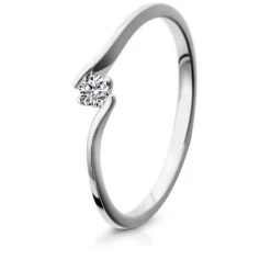 Bague Fiancaille Diamant Or Blanc En Or Blanc Diamant De 0.10 Ct - Kimberley -Accessoires De Mode ori bague fiancaille diamant or blanc en or blanc diamant de 0 10 ct kimberley 24935 30036