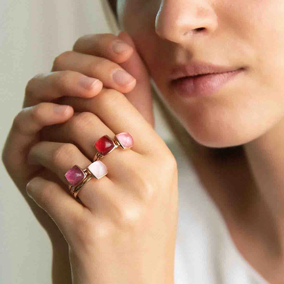 Bague Quartz Sur Obsidienne Arc En Ciel One More - Pantelleria - Pantelleria 051576L1 4 Bague Quartz Sur Obsidienne Arc En Ciel One More - Pantelleria - Pantelleria 051576L1 – Image 2