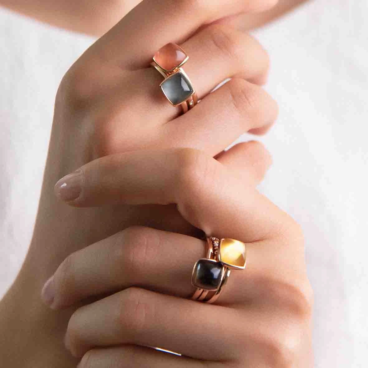 Bague Quartz Sur Obsidienne Arc En Ciel One More - Pantelleria - Pantelleria 051576L1 7 Bague Quartz Sur Obsidienne Arc En Ciel One More - Pantelleria - Pantelleria 051576L1 – Image 5