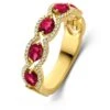Bague Rubis Et Diamants Diamant Or 18 Ct - 750/1000 - Clarissa - 064085RA -Accessoires De Mode ori bague rubis et diamants diamant or 18 ct 750 1000 clarissa 064085ra 48386