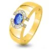 Bague Saphir En Or Jaune Diamant Isabella -7VP071BSB -Accessoires De Mode ori bague saphir en or jaune diamant isabella 7vp071bsb 43598