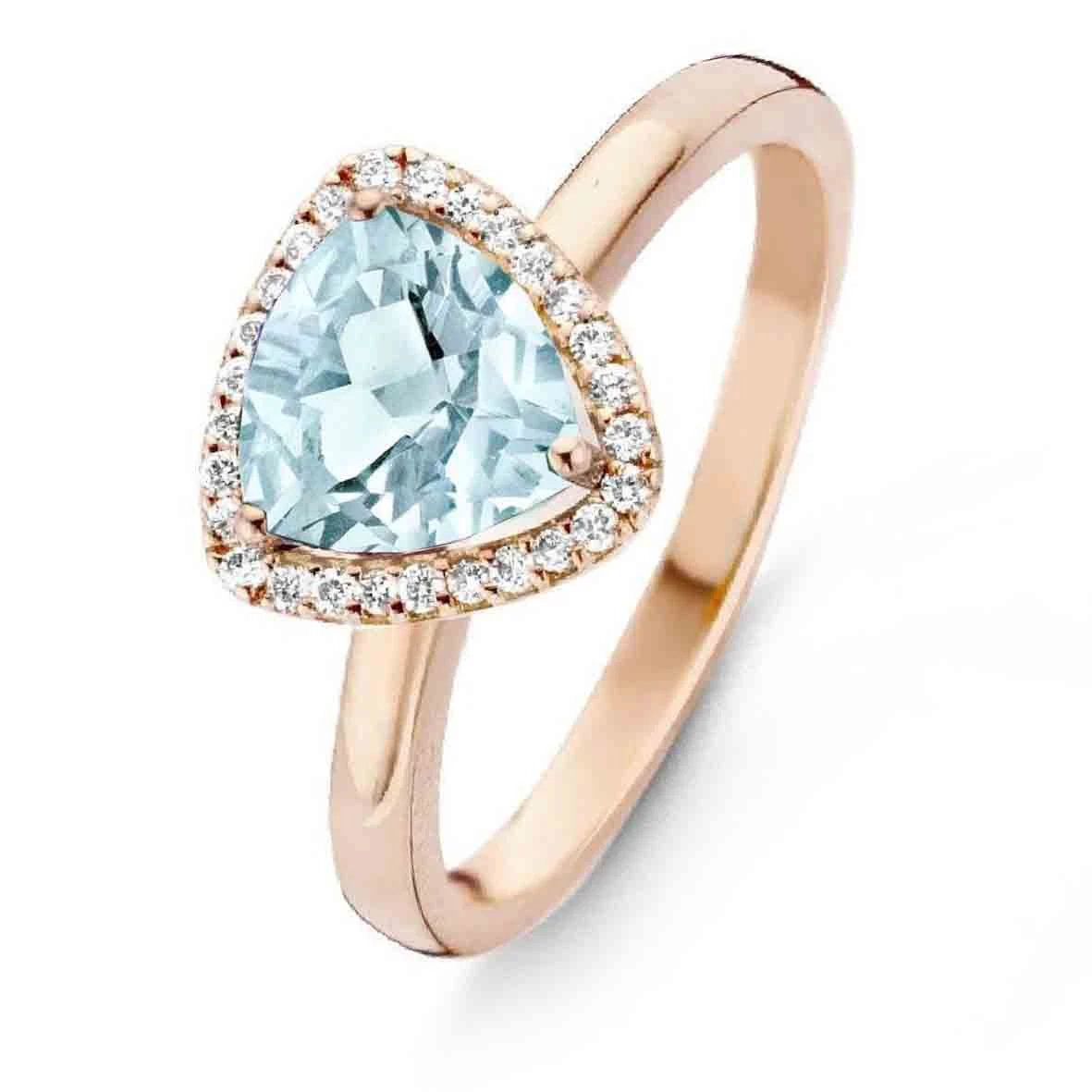 Bague Topaze Sky Blue Et Diamants One More - Etna 0.11 Ct - Etna 055061TT 3 Bague Topaze Sky Blue Et Diamants One More - Etna 0.11 Ct - Etna 055061TT