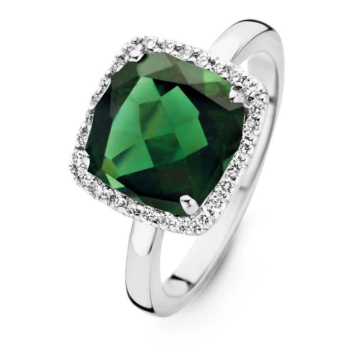 Bague Tourmaline Verte Et Diamants One More - Etna 0.22 Ct - Etna 053926QA 3 Bague Tourmaline Verte Et Diamants One More - Etna 0.22 Ct - Etna 053926QA