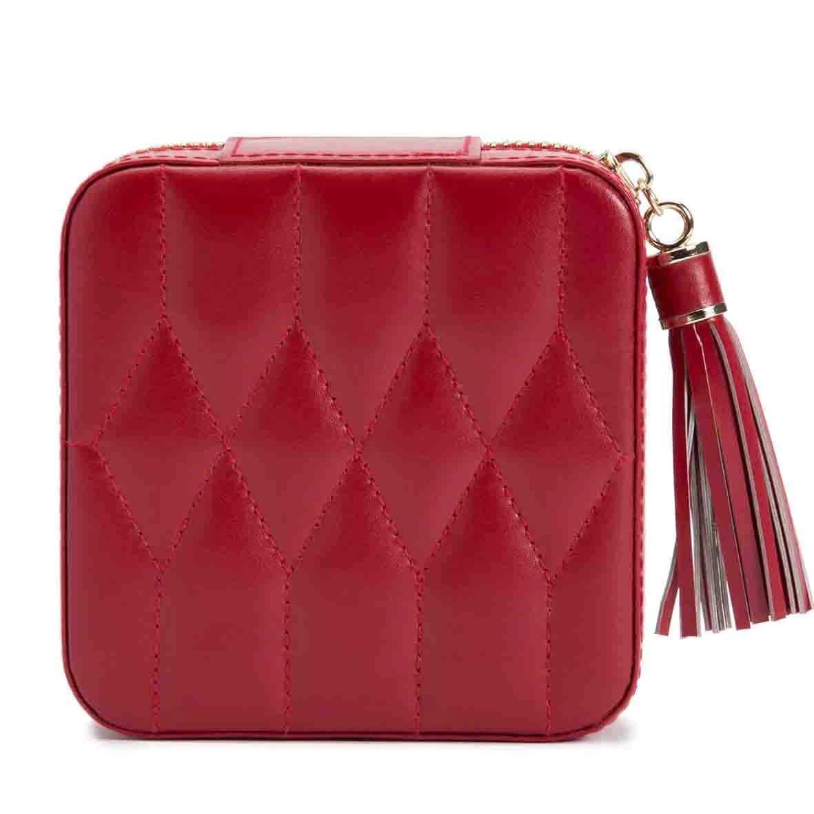 Boîte à Bijoux De Voyage Wolf 1834 - Caroline - Rouge - 329972 3 Boîte à Bijoux De Voyage Wolf 1834 - Caroline - Rouge - 329972