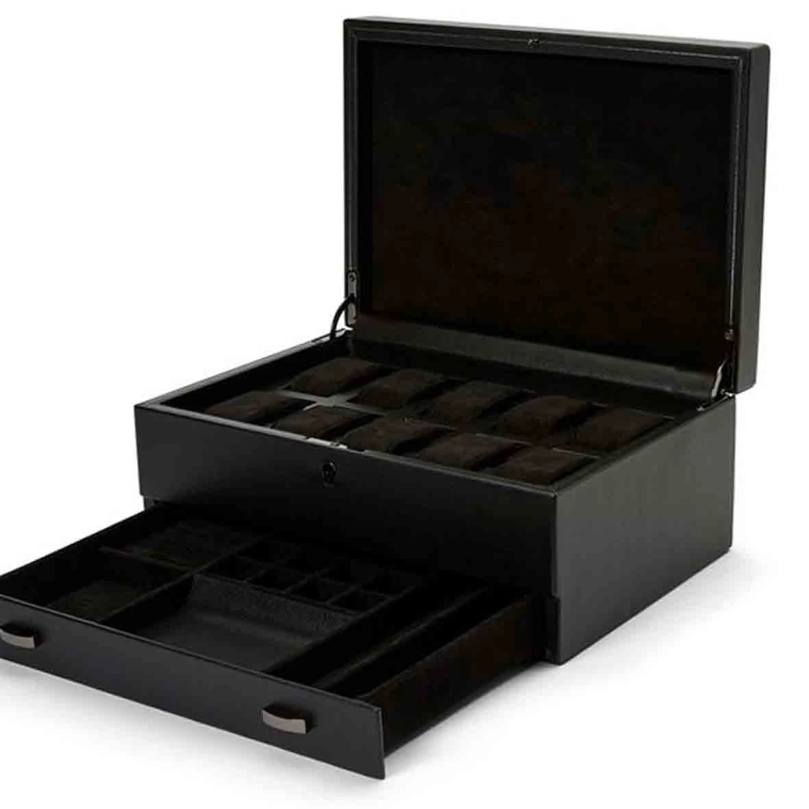 Boîte Montre Wolf 1834 - British Racing 10 Pcs Watch Box With Storage - 792802 3 Boîte Montre Wolf 1834 - British Racing 10 Pcs Watch Box With Storage - 792802
