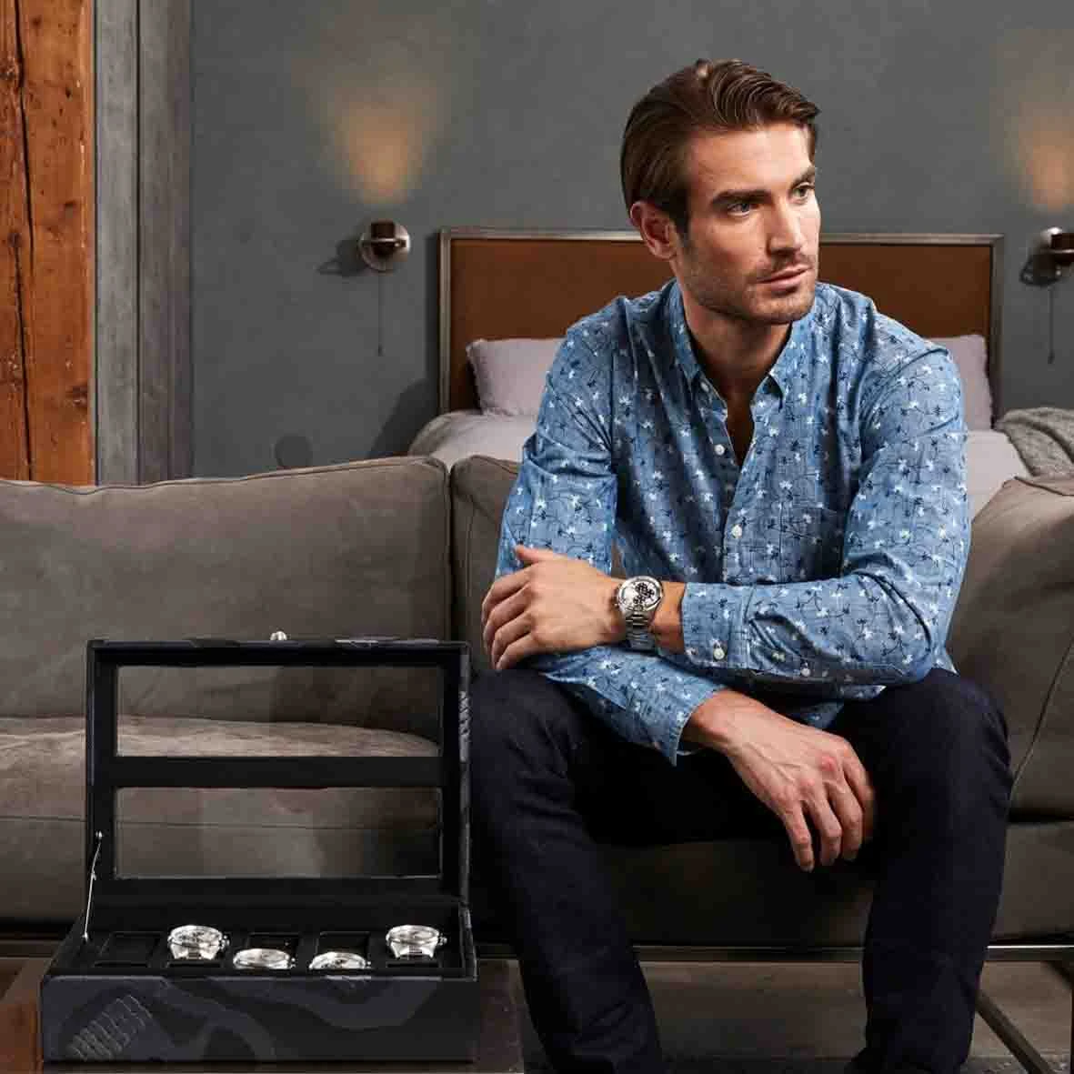 Boite Montre Wolf 1834 - Memento Mori 10-Piece Watch Box- Noir - 493502 6 Boite Montre Wolf 1834 - Memento Mori 10-Piece Watch Box- Noir - 493502 – Image 4