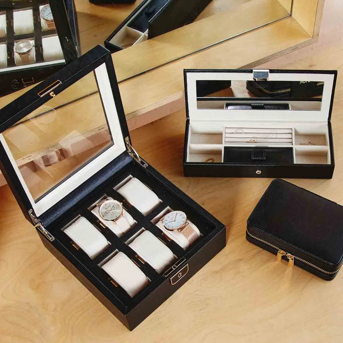 Boîte Montre Wolf 1834 - Palermo 6 Pcs Watch Box - 213802 7 Boîte Montre Wolf 1834 - Palermo 6 Pcs Watch Box - 213802 – Image 5