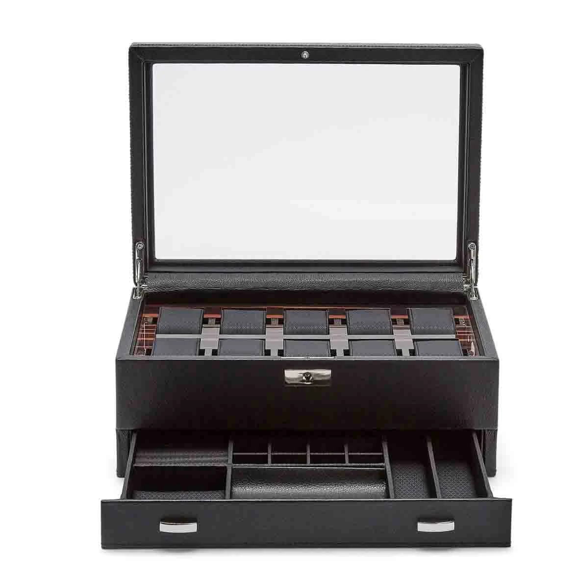 Boite Montre Wolf 1834 - Roadster 10 Pcs Watch Box - Noir - 477656 4 Boite Montre Wolf 1834 - Roadster 10 Pcs Watch Box - Noir - 477656 – Image 2