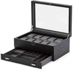 Boîte Montre Wolf 1834 - Viceroy 10 Pcs Watch Box W/ Drawer - 466202