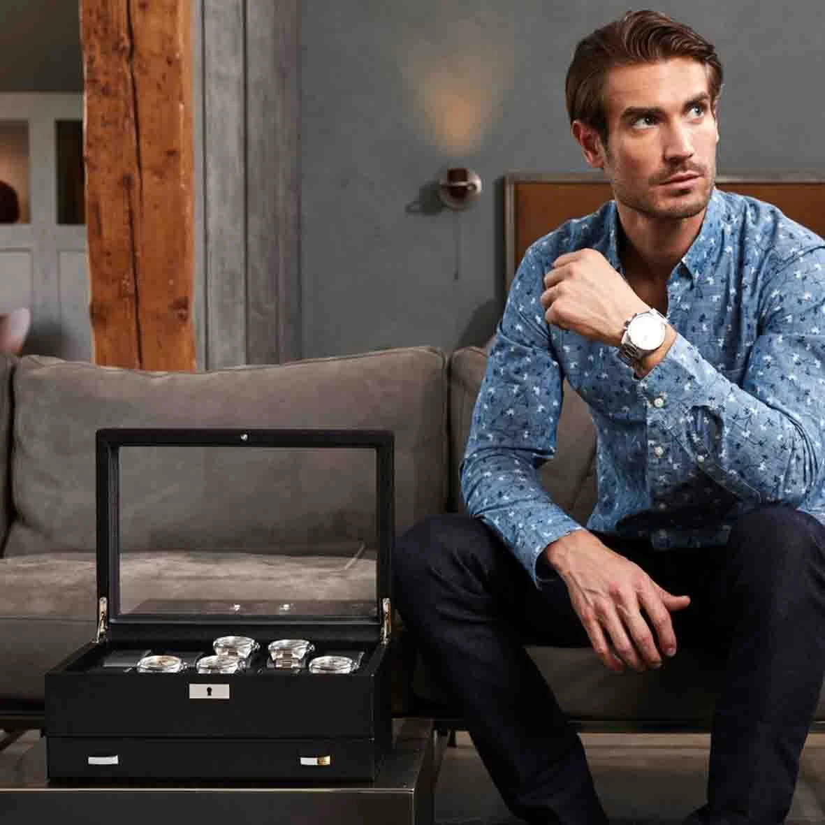 Boîte Montre Wolf 1834 - Viceroy 10 Pcs Watch Box W/ Drawer - 466202 7 Boîte Montre Wolf 1834 - Viceroy 10 Pcs Watch Box W/ Drawer - 466202 – Image 5