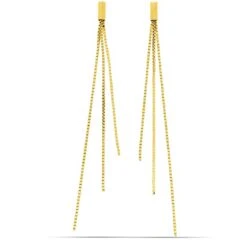 Boucle D'oreille Femme Pendante Or Jaune 1.35 G Ilona - 11831