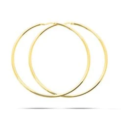 Boucles D'oreilles Créoles Système Vector 45 Mm - Fil 1.8 Mm - Mihiarii - 9005.45