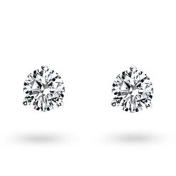 Boucles D'oreilles Diamants Sertie 3 Griffes Système Alpa 0.5 Ct Et Or 18 Ct - 750/1000 Arianna - E2667FMPWA602