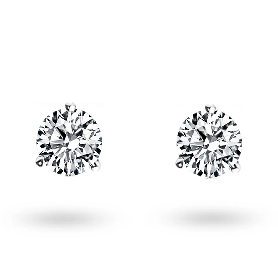 Boucles D'oreilles Diamants Sertie 3 Griffes Système Alpa 0.5 Ct Et Or 18 Ct - 750/1000 Arianna - E2667FMPWA602 3 Boucles D'oreilles Diamants Sertie 3 Griffes Système Alpa 0.5 Ct Et Or 18 Ct - 750/1000 Arianna - E2667FMPWA602