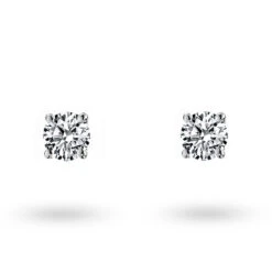 Boucles D'oreilles Diamants Sertie 4 Griffes Système Alpa 0.1 Ct Et Or 18 Ct - 750/1000 Salome - E1883FMPWAY03