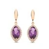 Boucles D'oreilles Etna - Améthyste - One More - Etna 065220BA -Accessoires De Mode ori boucles d oreilles etna amethyste one more etna 065220ba 44568