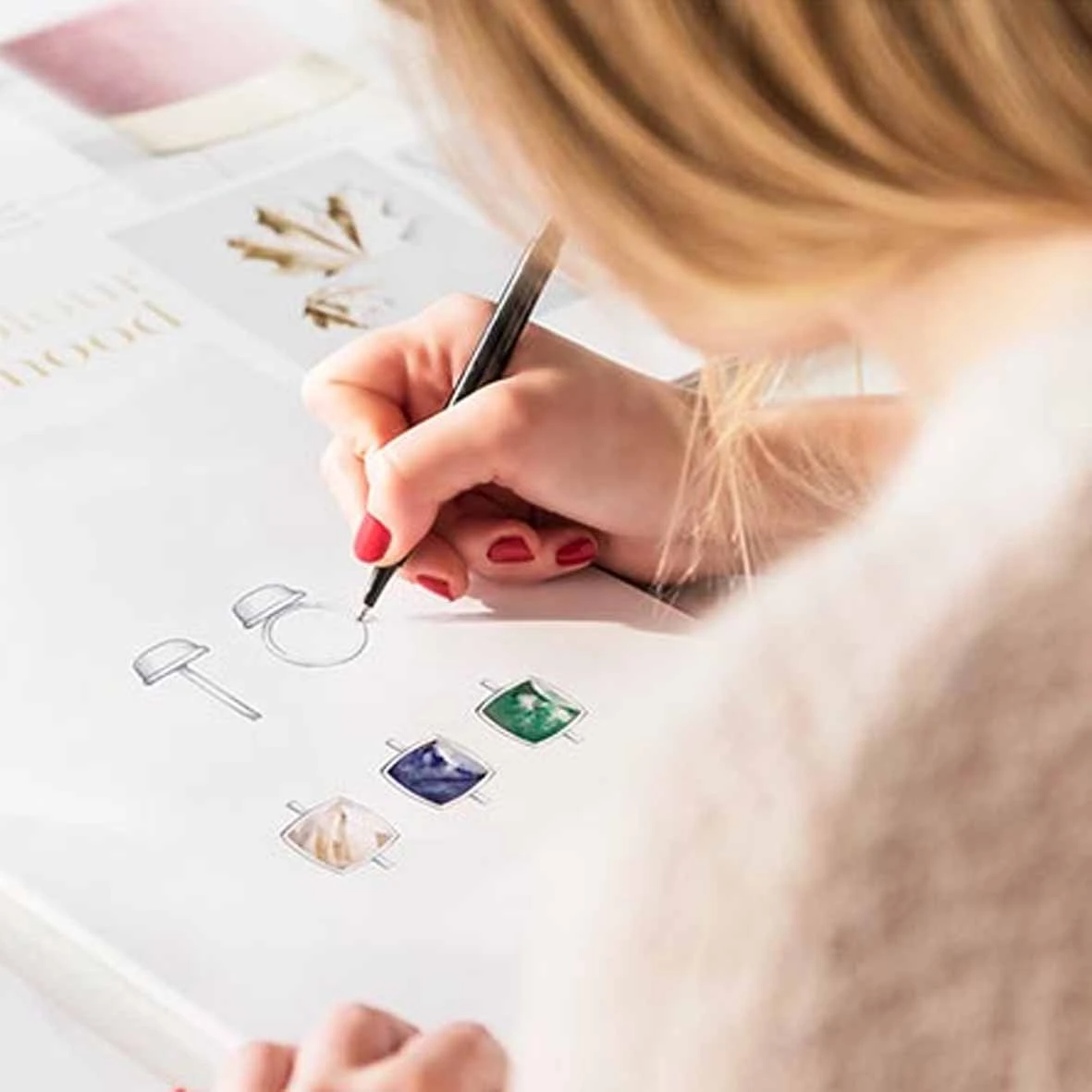 Boucles D'oreilles Préhnite Sur Nacre One More - Pantelleria 051404QN 4 Boucles D'oreilles Préhnite Sur Nacre One More - Pantelleria 051404QN – Image 2