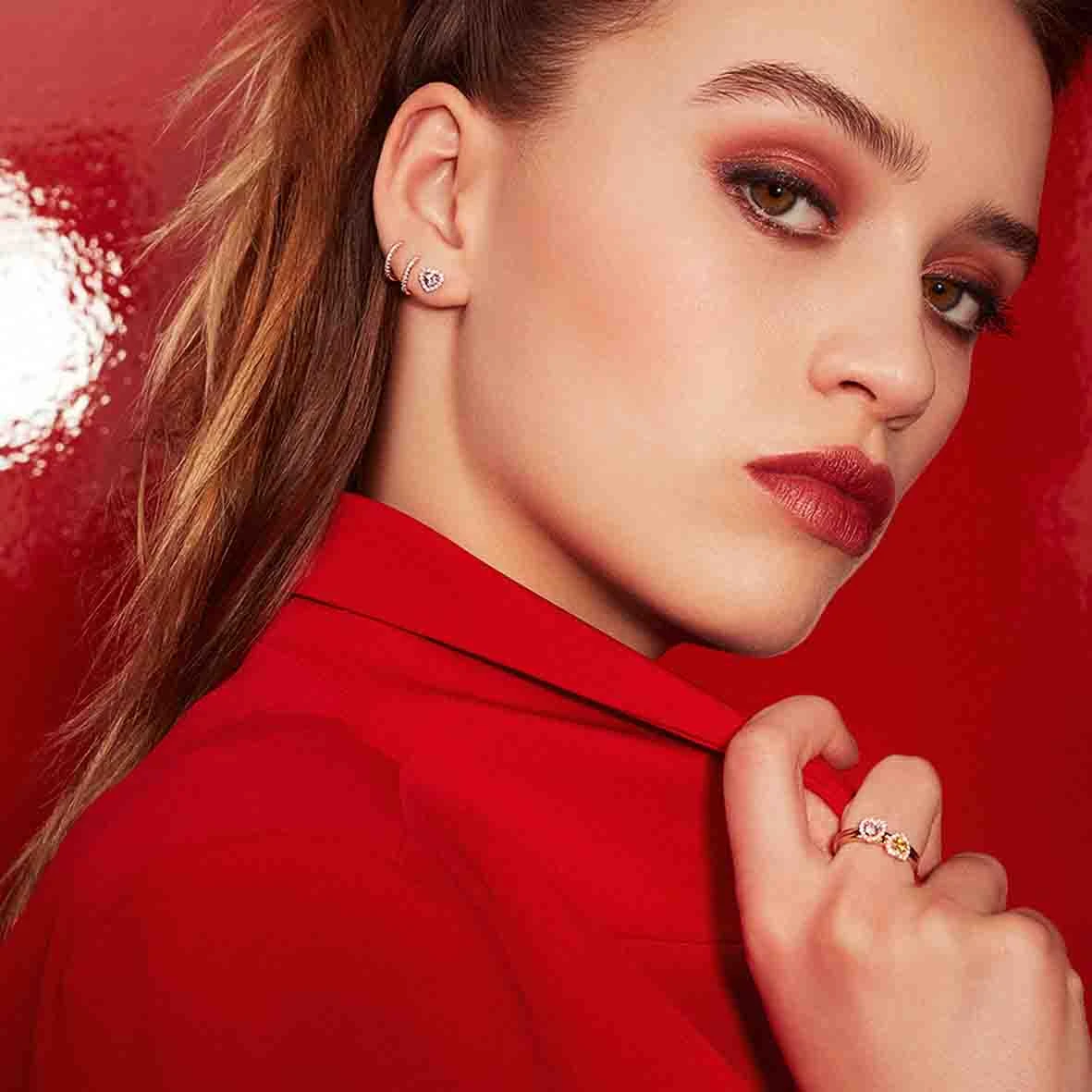 Boucles D'oreilles Saphir Rose Et Diamants One More - Salina 051385XA 4 Boucles D'oreilles Saphir Rose Et Diamants One More - Salina 051385XA – Image 2