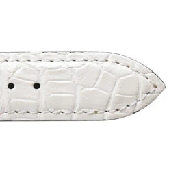 Bracelet De Montre Crocodile Femme De Couleur Blanc -Azaly - 18114-05 -Accessoires De Mode ori bracelet crocodile femme de couleur blanc azaly 18114 05 25521 30970