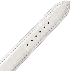 Bracelet De Montre Crocodile Femme De Couleur Blanc -Azaly - 18114-05 -Accessoires De Mode ori bracelet crocodile femme de couleur blanc azaly 18114 05 25521 30971