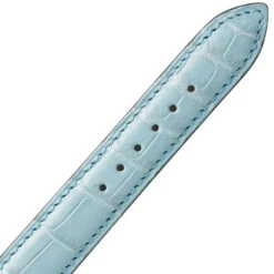 Bracelet De Montre Crocodile Femme De Couleur Bleu Ciel -Avera - 18114-14 -Accessoires De Mode ori bracelet crocodile femme de couleur bleu ciel avera 18114 14 25527 31005
