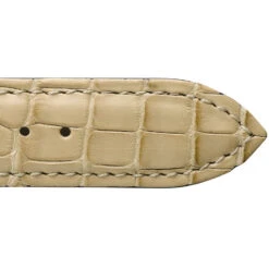 Bracelet De Montre Crocodile Unisexe De Couleur Ivoire -Maiya - 18114-25 -Accessoires De Mode ori bracelet crocodile unisexe de couleur ivoire maiya 18114 25 25531 31028